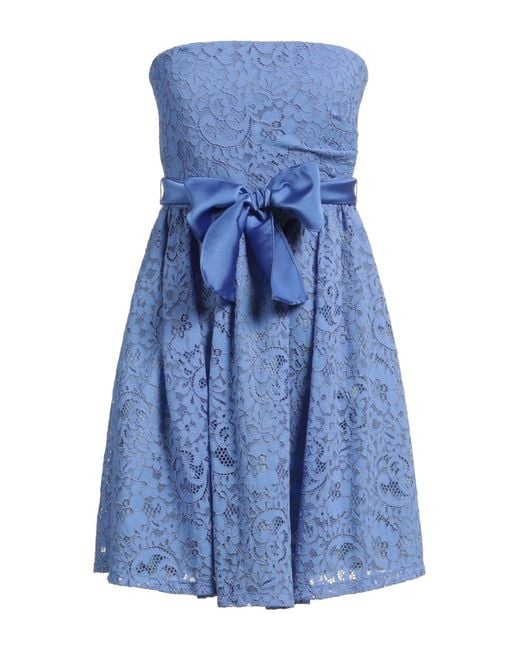 Marella Blue Mini Dress Polyamide, Elastane