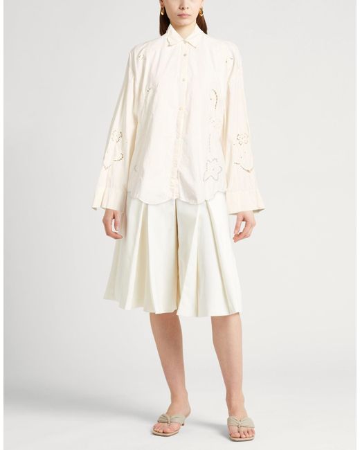 Forte_forte White Ivory Shirt Cotton