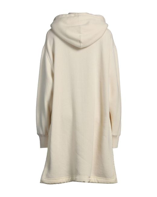 Jil Sander Natural Mini Dress Virgin Wool, Cotton
