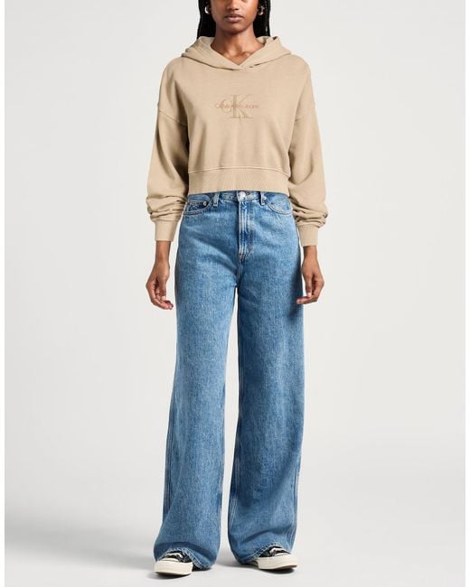 Calvin Klein Natural Sweatshirt Cotton