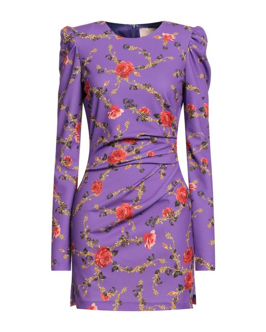Aniye By Purple Mini Dress Polyester, Elastane