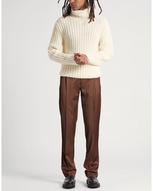 Lardini Brown Pants Wool for men