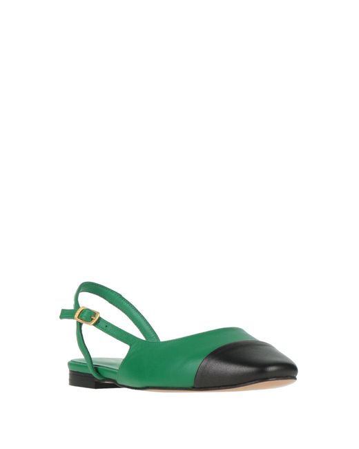 Baldinini Green Ballet Flats