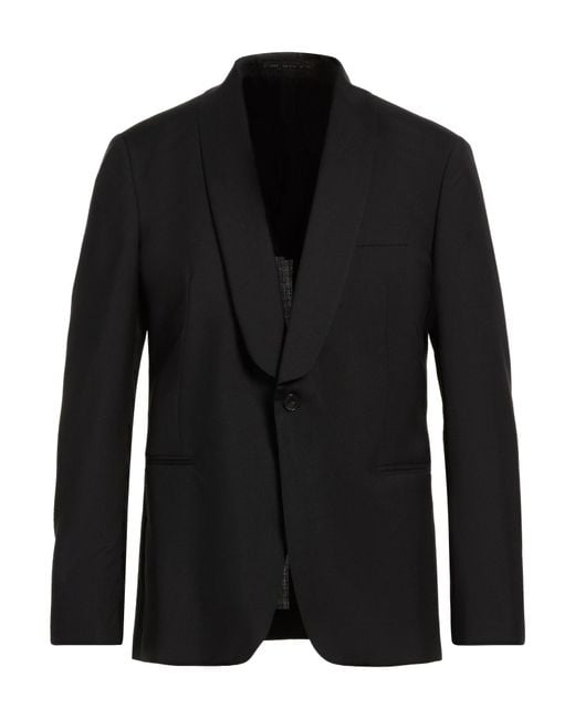 Low Brand Black Blazer Virgin Wool for men
