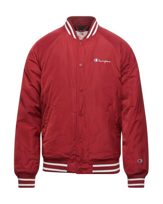 red champion bomber jacket
