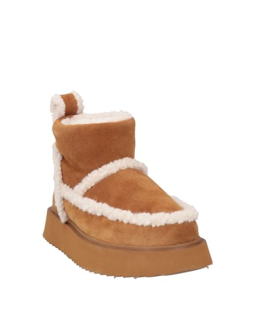 Inuikii Brown Ankle Boots Leather