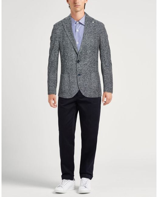 L.b.m. 1911 Gray Blazer for men