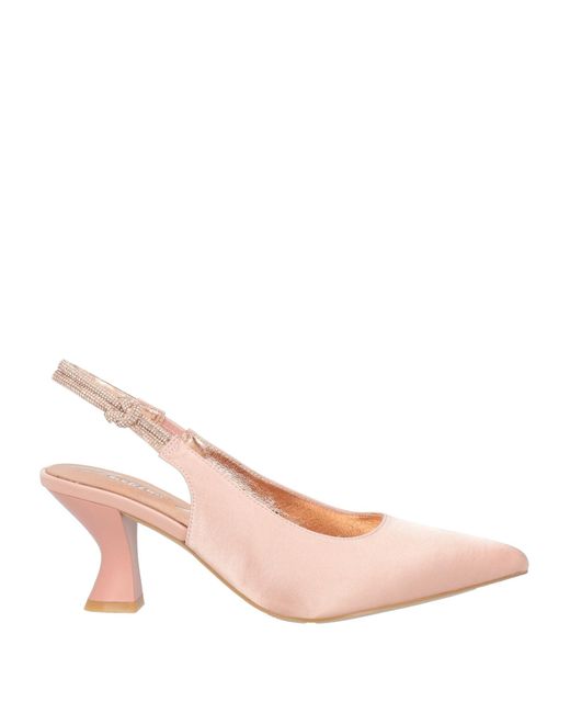 Luciano Barachini Pink Blush Pumps Textile Fibers