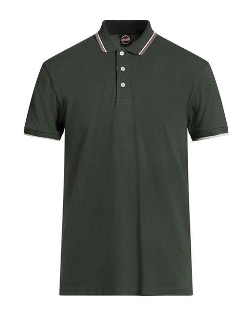 Colmar Green Polo Shirt Cotton, Elastane for men