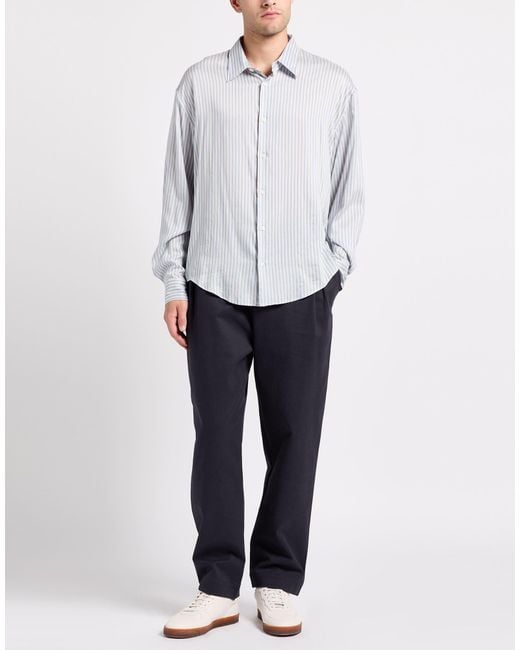 Laneus Blue Midnight Pants Cotton, Elastane for men