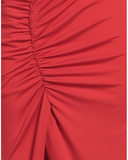 ACTUALEE Red Midi Dress