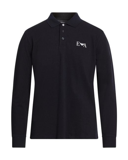 Emporio Armani Blue Polo Shirts for men