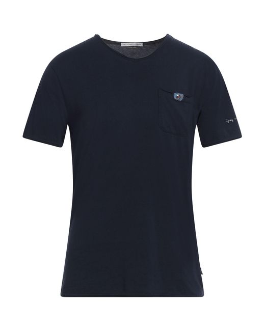 Grey Daniele Alessandrini Blue T-shirt for men