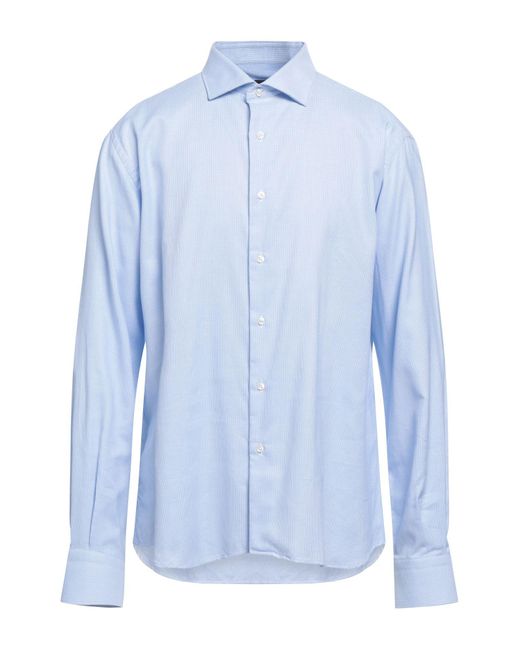 Angelo Nardelli Blue Shirt for men