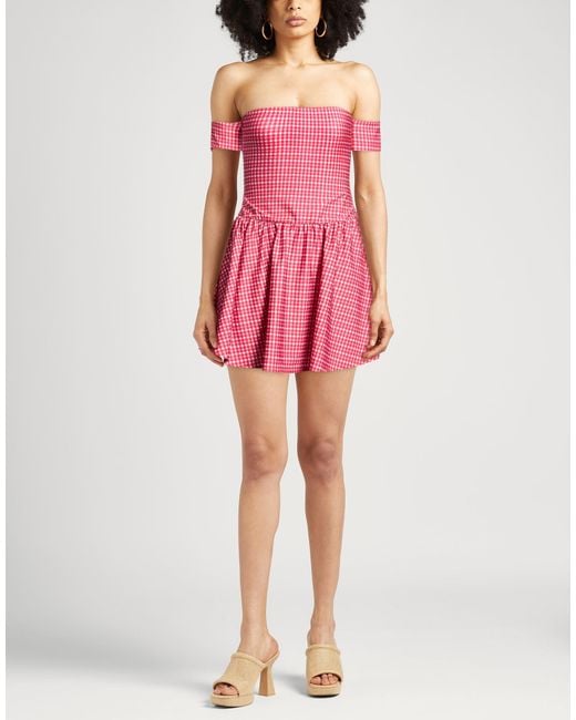 Bella Venice Pink Mini Dress Polyester, Elastane
