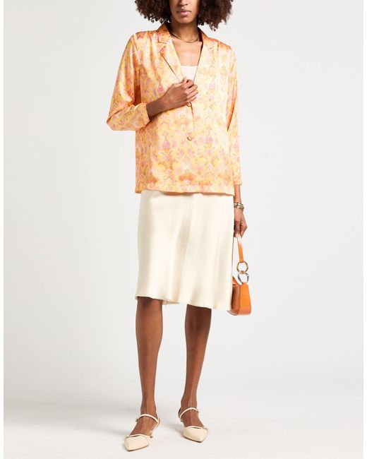 Soallure Orange Shirt Polyester