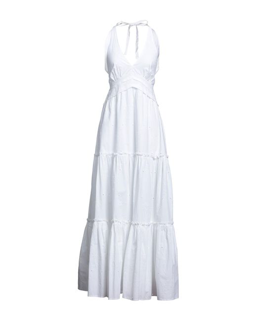 Pinko White Maxi Dress