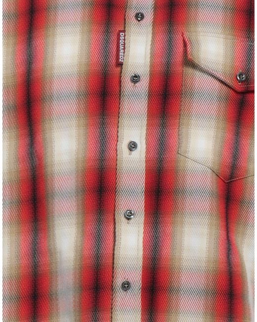 DSquared² Red Shirt for men