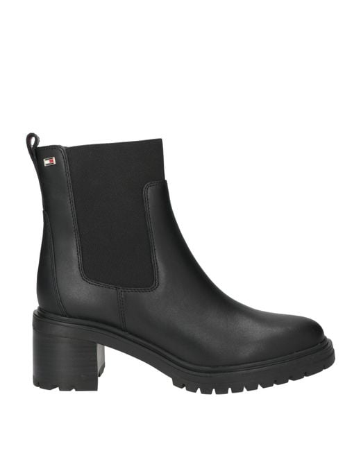 Tommy Hilfiger Black Ankle Boots