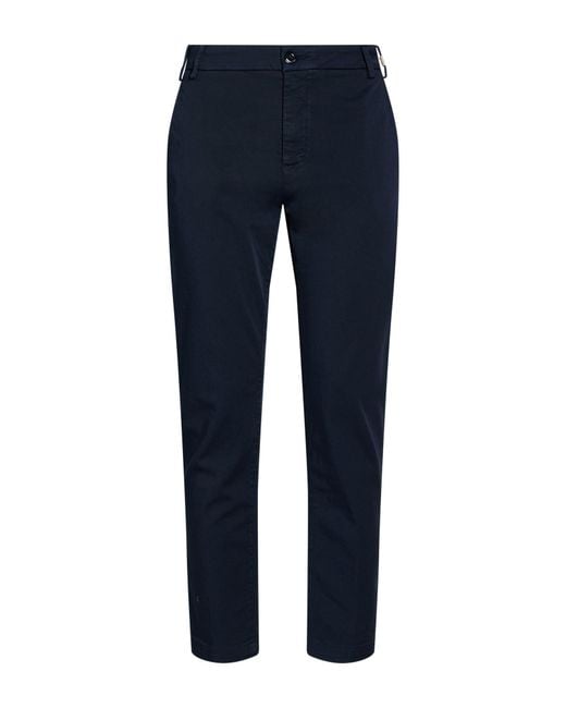 Teleria Zed Blue Pants Cotton, Polyester, Elastane