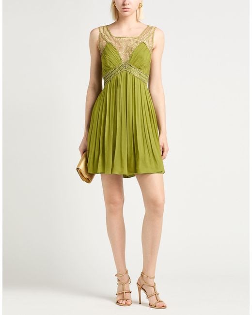 Alberta Ferretti Green Mini Dresses