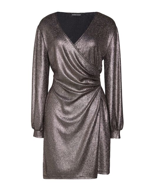 VANESSA SCOTT Gray Mini Dress