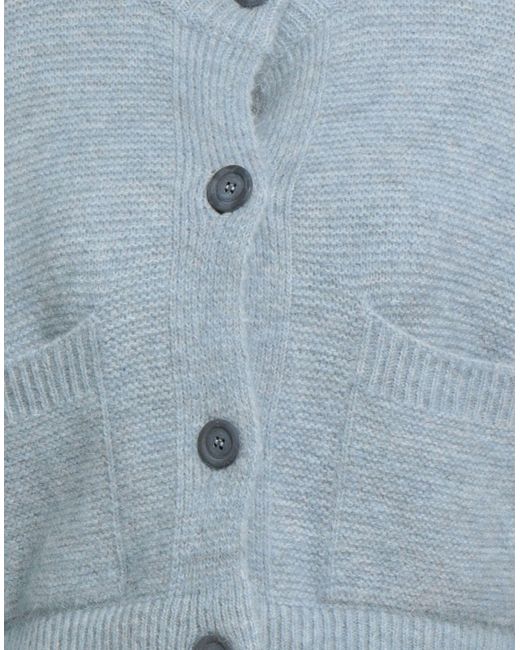 Alpha Studio Blue Azure Cardigan Alpaca Wool, Recycled Polyamide, Polyamide