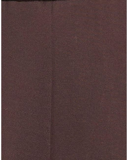 MEIMEIJ Brown Pants Viscose, Polyamide, Elastane