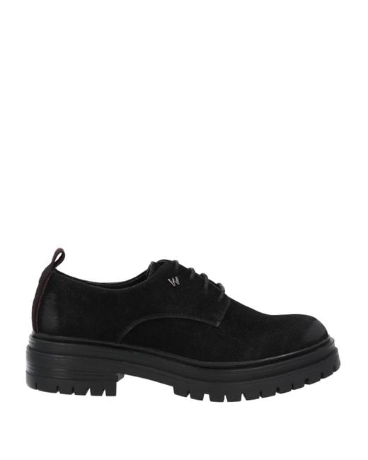 Wrangler Black Lace-up Shoes