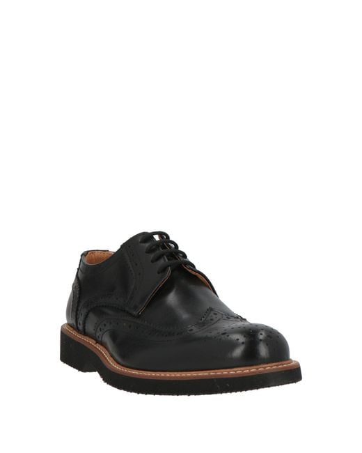 Exton Black Lace-Up Shoes for men