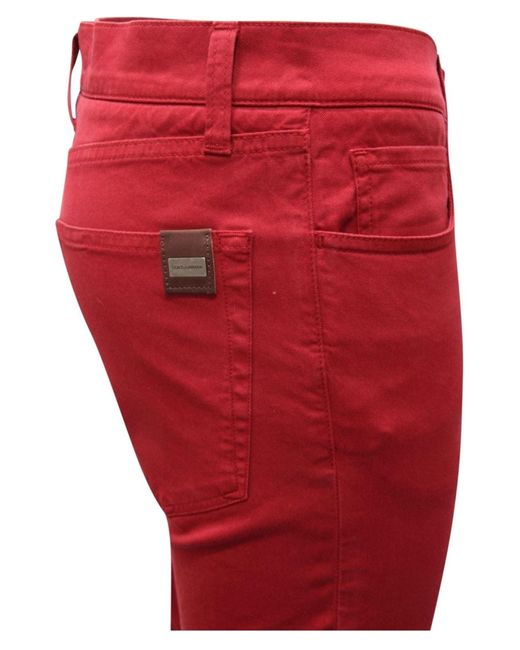 Pantalon en jean Dolce & Gabbana pour homme en coloris Red
