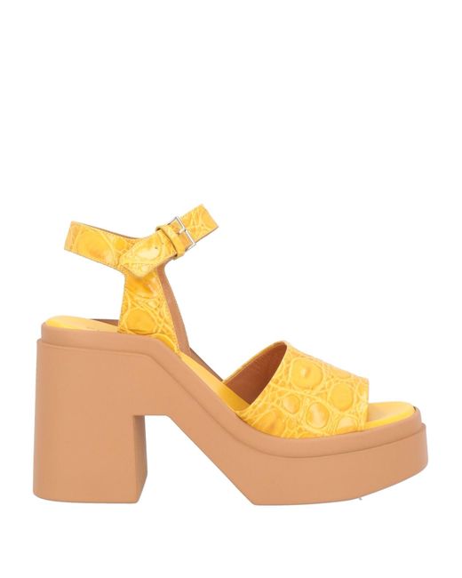 Robert Clergerie Yellow Sandals