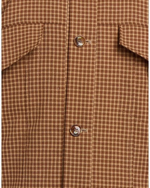 Séfr Brown Jacket Virgin Wool for men
