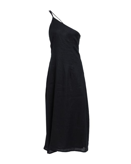 Faithfull The Brand Black Midi Dress