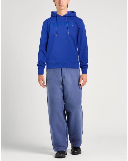 Bikkembergs Blue Bright Sweatshirt Cotton, Nylon, Elastane for men