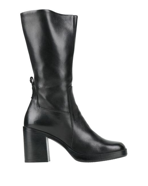 Mjus Black Boot Leather