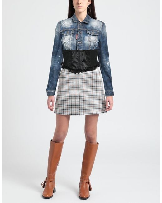 DSquared² Blue Denim Outerwear