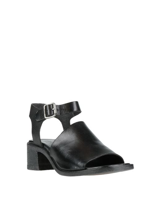 Moma Black Sandals Leather