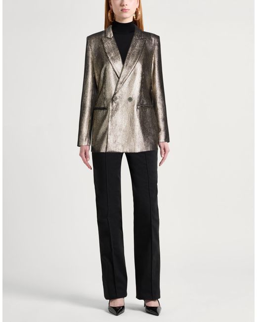 8pm Brown Blazer Polyester, Polyamide, Elastane