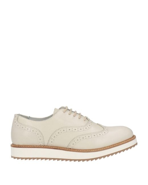 Cerruti 1881 White Lace-Up Shoes
