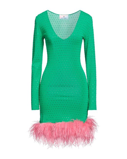 Chiara Ferragni Green Mini-Kleid