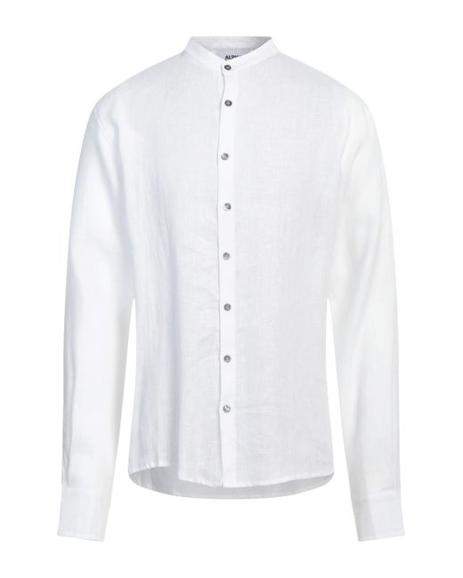 Alpha Studio White Shirt for men