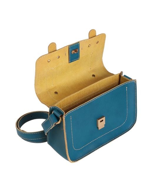 The Bridge Blue Handbag Leather