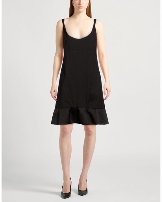 Givenchy Black Mini Dress Wool, Polyester