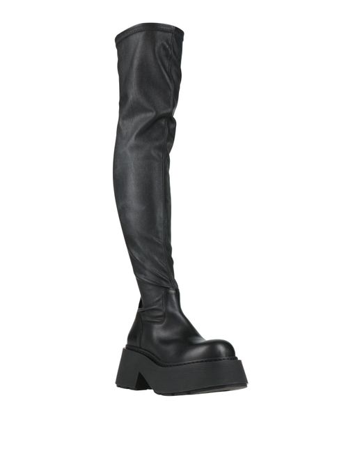 Vic Matié Black Boot Textile Fibers