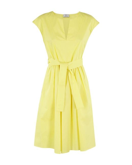Woolrich Yellow Midi-Kleid