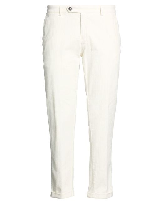 TWENTY-ONE by ANTONIO CARNEVALE White Pants Cotton for men