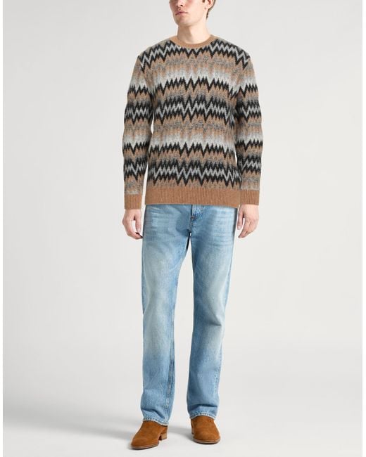 Herno Gray Sweater Polyamide, Alpaca Wool, Elastane for men