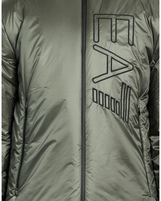 EA7 Green Puffers for men