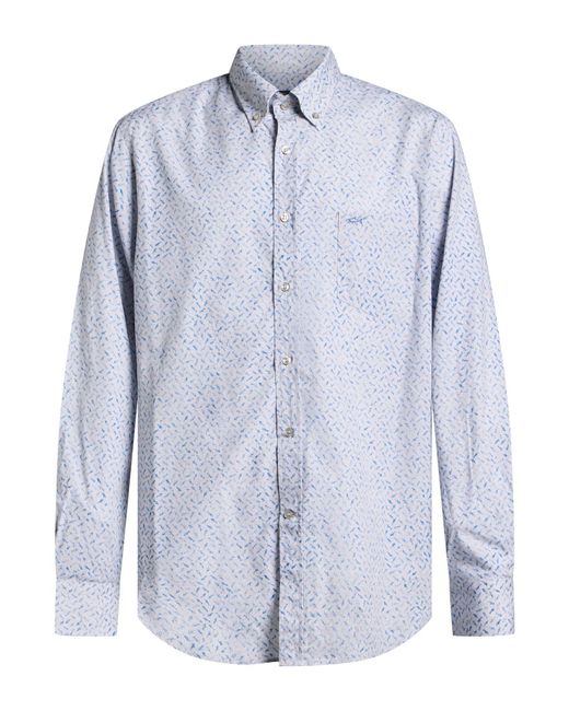 Paul & Shark Blue Light Shirt Cotton for men